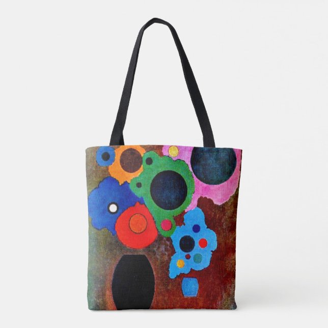 Kandinsky - Svart Ökar Tygkasse (Baksida)