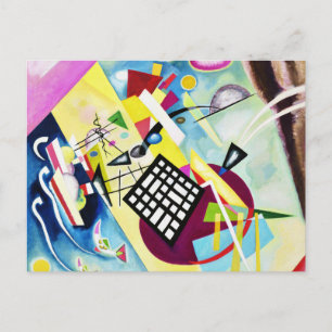 Kandinsky svart rastervykort vykort
