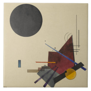 Kandinsky - Svart relation Kakelplatta