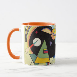 Kandinsky - svart & violett konstmugg mugg