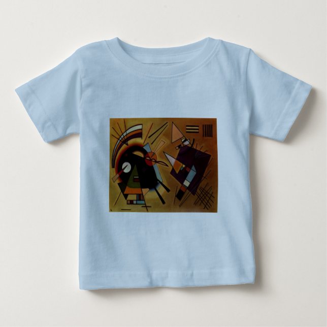 Kandinsky Svart Violett Tee (Framsida)