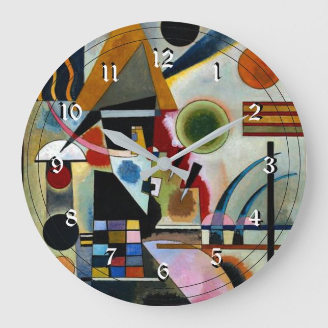 Kandinsky - Swinging, berömd abstrakt tavla Stor Klocka (Framsida)