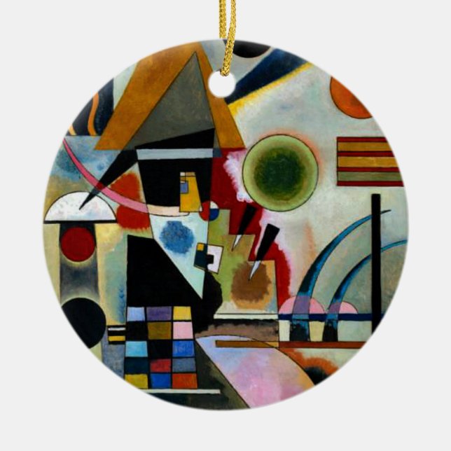 Kandinsky - Swinging Julgransprydnad Keramik (Framsidan)