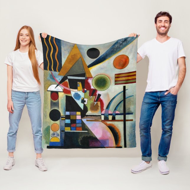 Kandinsky - Swinging, målning av berömd, Fleecefilt (På plats)