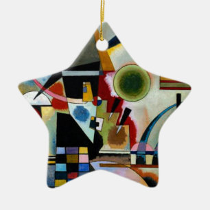 Kandinsky - Swinging, målning av berömd, Julgransprydnad Keramik
