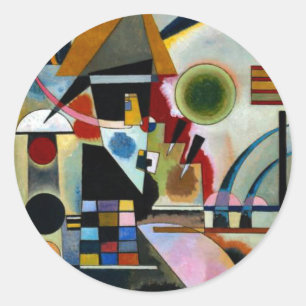 Kandinsky - Swinging Runt Klistermärke