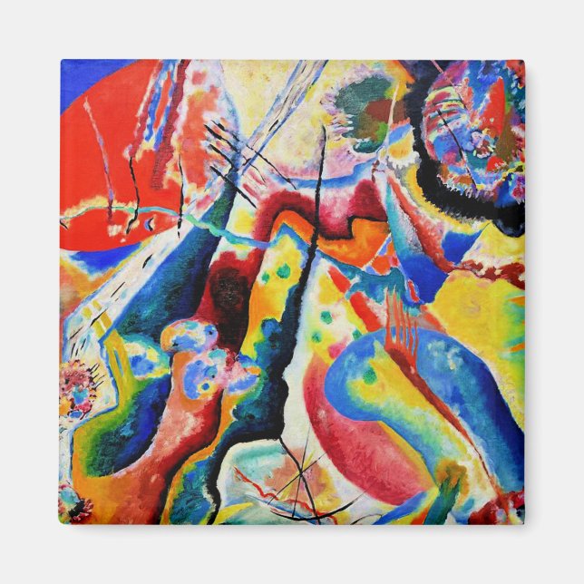 Kandinsky - Tableau a la Tache Rouge Magnet (Framsidan)