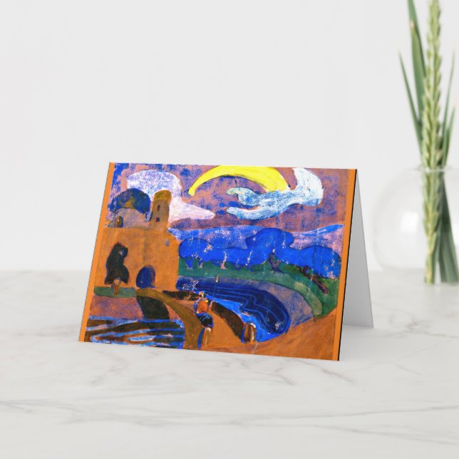 Kandinsky - The Comet, färglös målning, Kort (Framsida)