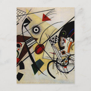 Kandinsky Transversal obruten linje Vykort