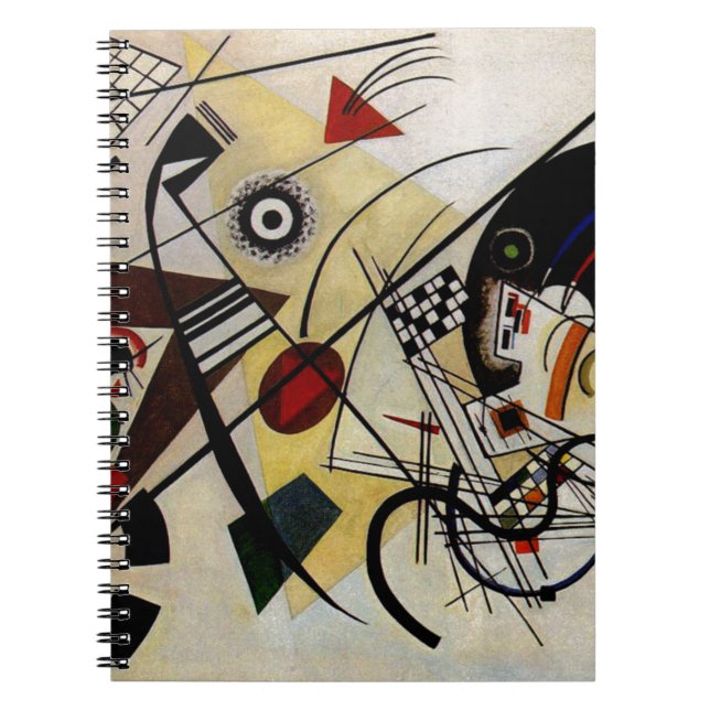 Kandinsky Transverse Obruten linje Anteckningsbok Med Spiral (Framsidan)