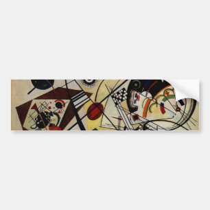 Kandinsky Transverse Obruten linje Bildekal