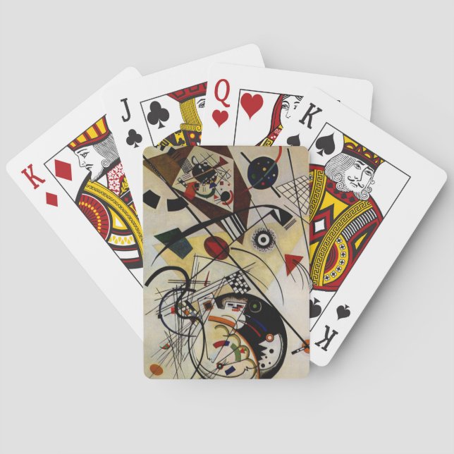 Kandinsky Transverse Obruten linje Casinokort (Baksidan)