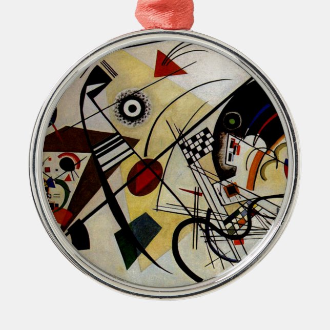 Kandinsky Transverse Obruten linje Julgransprydnad Metall (Framsidan)