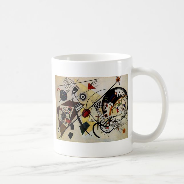 Kandinsky Transverse Obruten linje Kaffemugg (Höger)