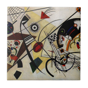 Kandinsky Transverse Obruten linje Kakelplatta