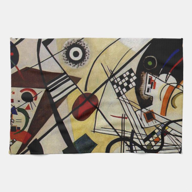 Kandinsky Transverse Obruten linje Kökshandduk (Horisontell)