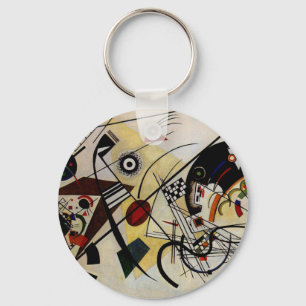 Kandinsky Transverse Obruten linje Nyckelring