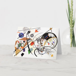 Kandinsky Tranverse fodrar hälsningkortet Kort