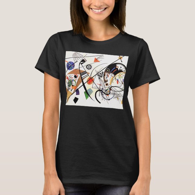 Kandinsky Tranverse fodrar T-tröja T Shirt (Framsida)