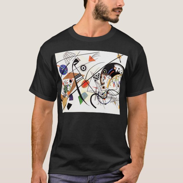 Kandinsky Tranverse fodrar T-tröja Tee Shirt (Framsida)