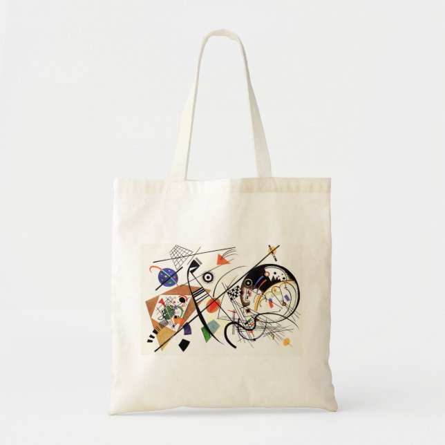 Kandinsky Tranverse Line Tote Bag Tygkasse (Framsidan)