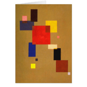 Kandinsky Tretton Rectangles Abstrakt Painting Hälsningskort