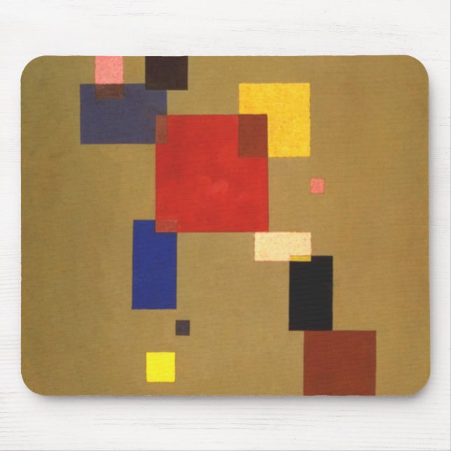 Kandinsky Tretton Rectangles Abstrakt Painting Musmatta (Framsidan)