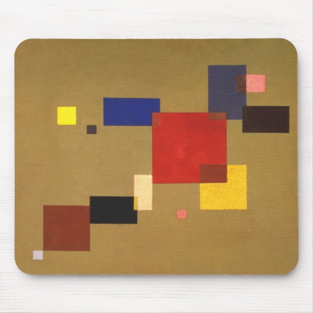 Kandinsky Tretton Rectangles Abstrakt Painting Musmatta (Framsidan)