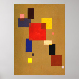 Kandinsky Tretton Rectangles Abstrakt Painting Poster