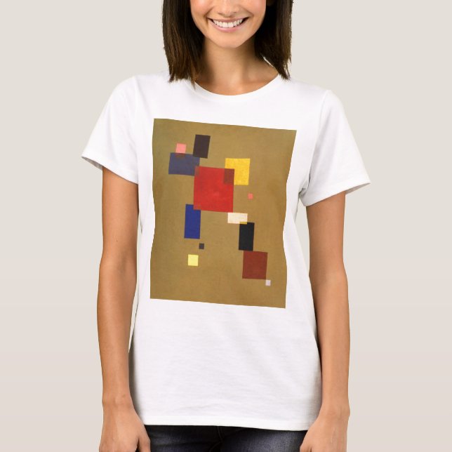 Kandinsky Tretton Rectangles Abstrakt Painting T-shirt (Framsida)