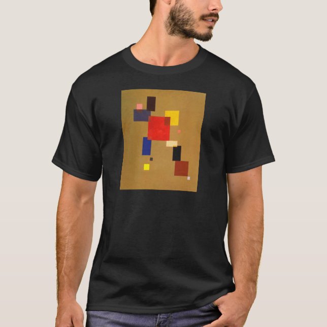 Kandinsky Tretton Rectangles Abstrakt Painting Tee (Framsida)