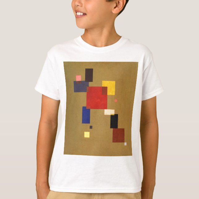 Kandinsky Tretton Rectangles Abstrakt Painting Tee (Framsida)