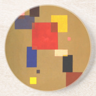Kandinsky Tretton Rectangles Abstrakt Painting Underlägg Sandsten