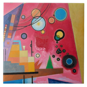 Kandinsky - Tung Röd Kakelplatta