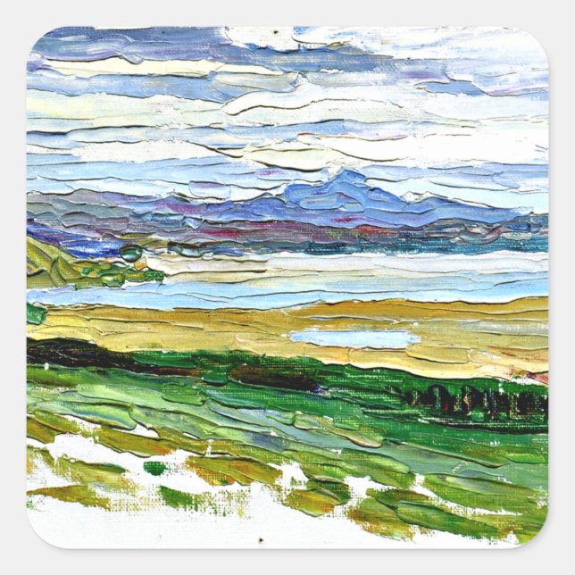 Kandinsky - Tunis, Bay Fyrkantigt Klistermärke (Framsida)