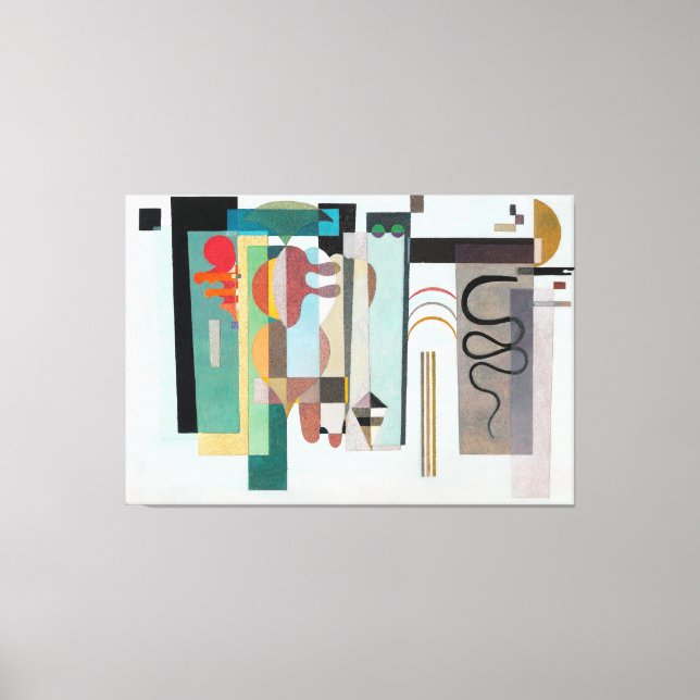 KANDINSKY - TVÅ GRÖNTAR - 1935 - Bauhaus - Canvastryck (Framsida)