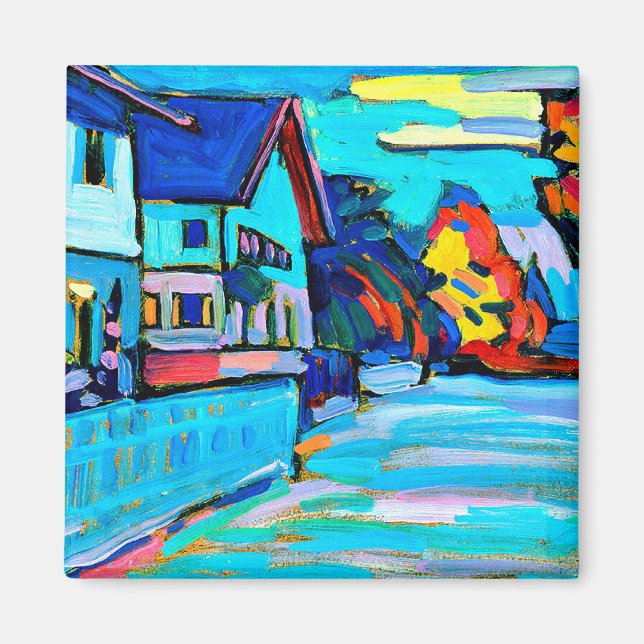 Kandinsky - två hus magnet (Framsidan)