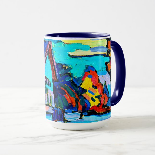 Kandinsky - två hus mugg (Framsida höger)
