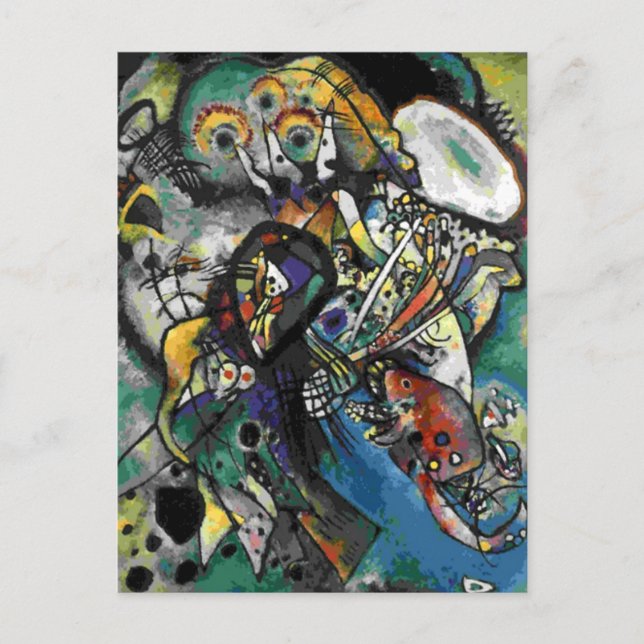 Kandinsky - två Ovaler Vykort (Framsida)