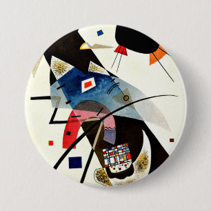 Kandinsky - två svarta fläckar knapp