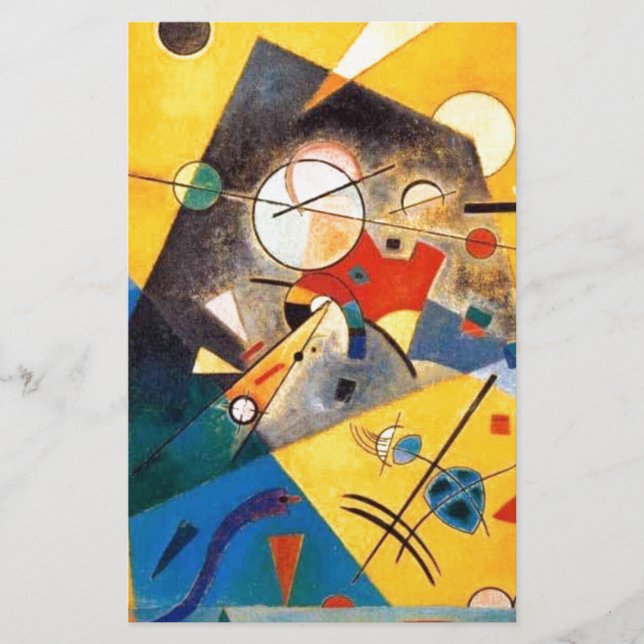 Kandinsky Tyst Harmoni Abstrakt Konst Brevpapper (Framsida)