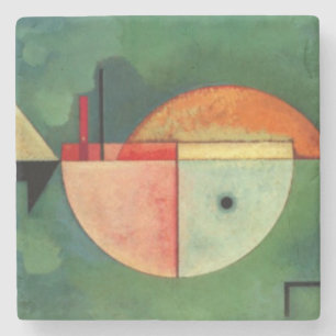 Kandinsky Upward Abstrakt Painting Grönt Stenunderlägg
