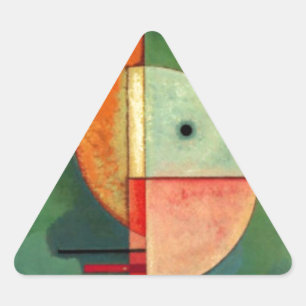 Kandinsky Upward Abstrakt Painting Triangelformat Klistermärke