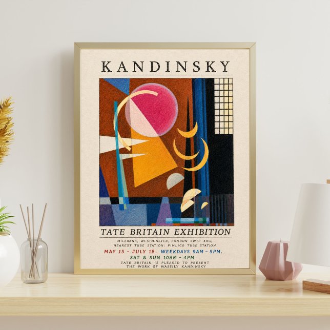 Kandinsky utställning affisch | Abstrakt Geometris (Skapare uppladdad)