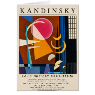 Kandinsky utställning affisch | Abstrakt Geometris Hälsningskort