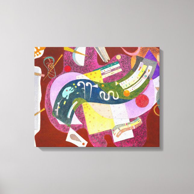 KANDINSKY - VARIEGERAD BLACK (Noir bigarré) - 1935 Canvastryck (Framsida)