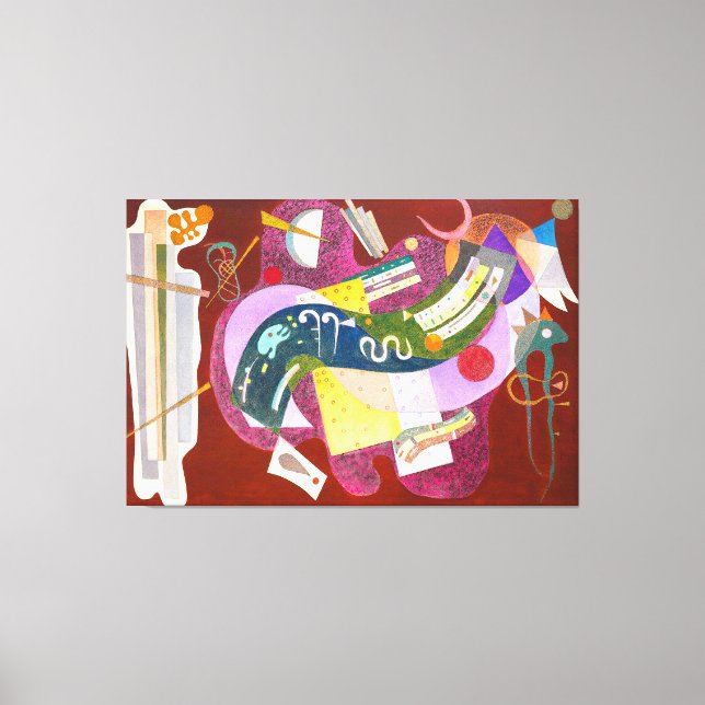 KANDINSKY - VARIEGERAD BLACK (Noir bigarré) - 1935 Canvastryck (Framsida)