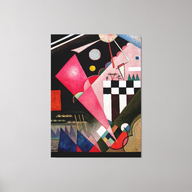 KANDINSKY - VASS LUGN ROSA (Scharfruhiges Rosa) - Canvastryck (Framsida)