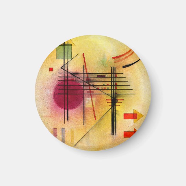 Kandinsky - Vibrant, populär abstrakt Magnet (Framsidan)