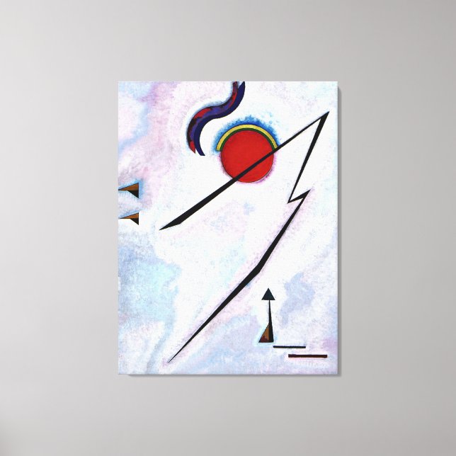 Kandinsky - Vinklad linje Canvastryck (Framsida)
